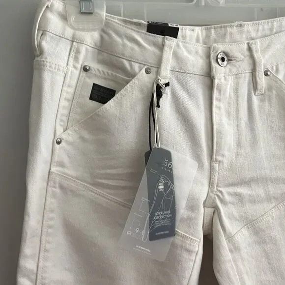 G-STAR Raw White Denim Skinny Jeans - Picture 2 of 5